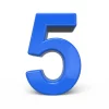 depositphotos 94364952 stock photo 3d glossy blue number 5