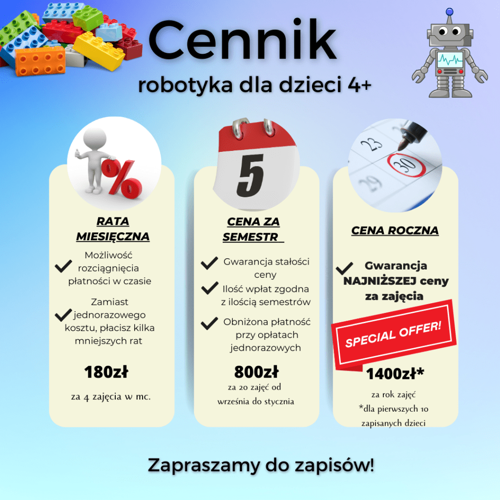 cennik robotyka 4 5 7lat