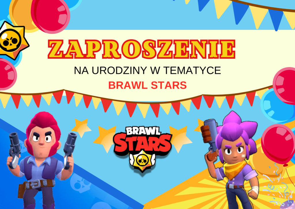 zaproszenie brawl stars przod