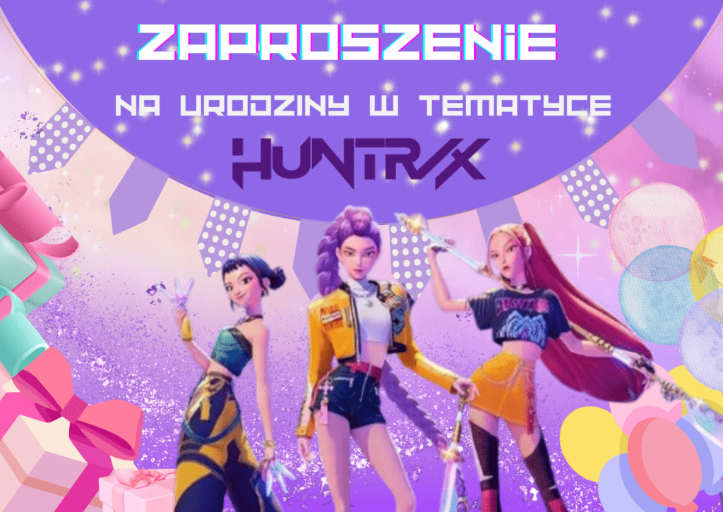 zaproszenie huntrix przod